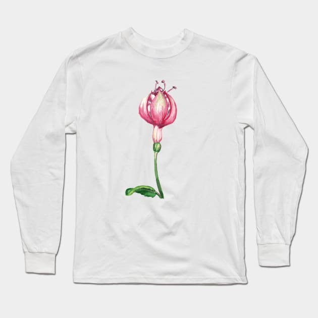 Fuchsia Long Sleeve T-Shirt by feafox92